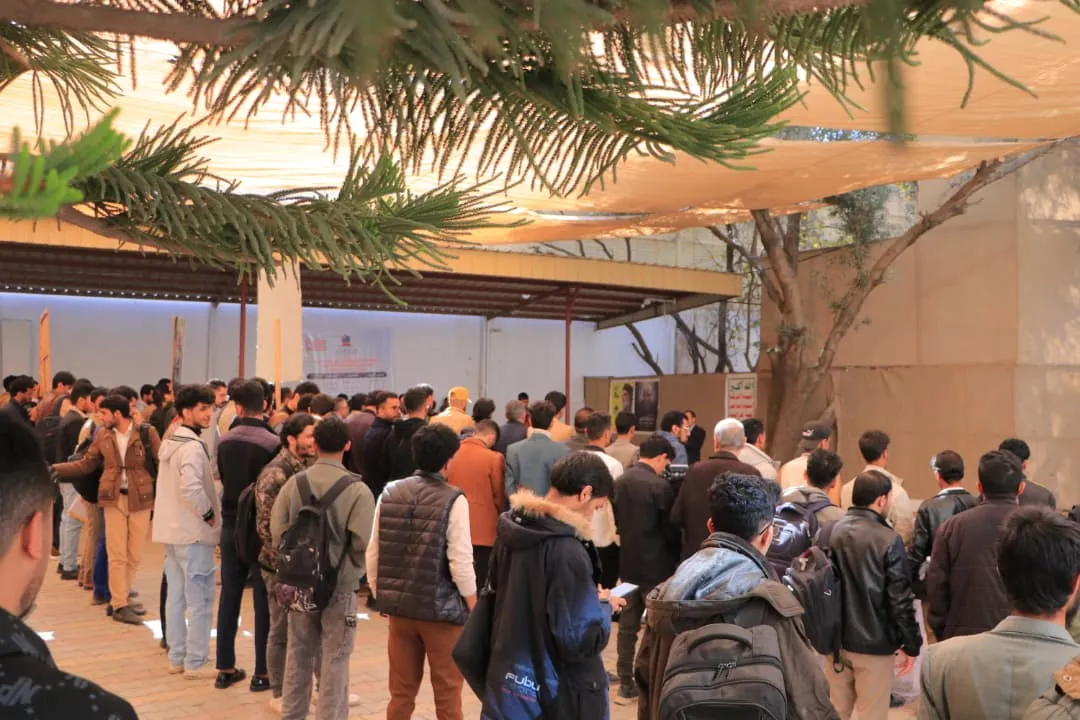 The Emirates International University organizes a massive rally to condemn and denounce the American insult to the Holy Quran