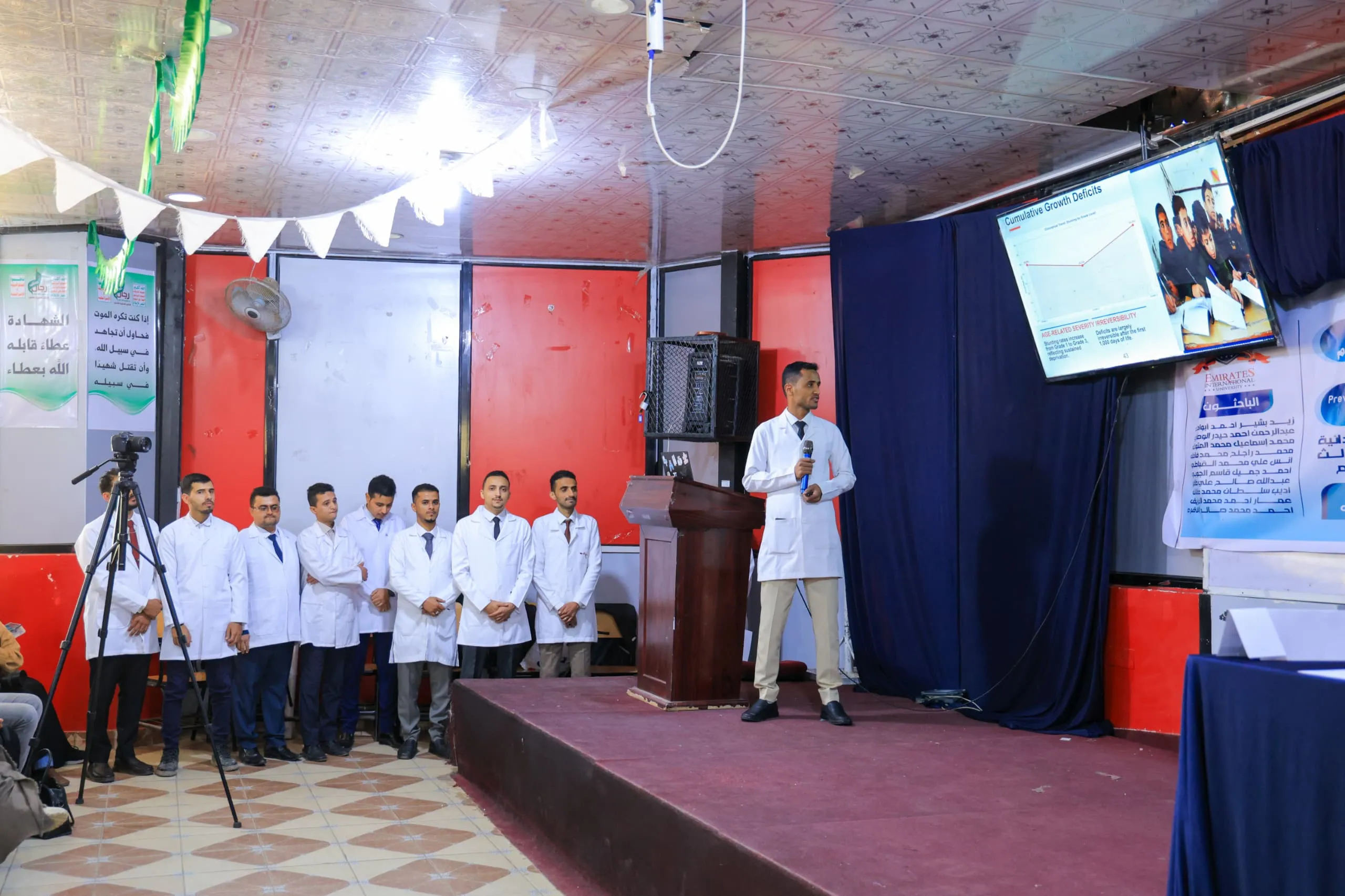 The scientific days concluded with the discussion of the graduation projects of the eighth batch of the Faculty of Medicine and Health Sciences – Department of Human Medicine.