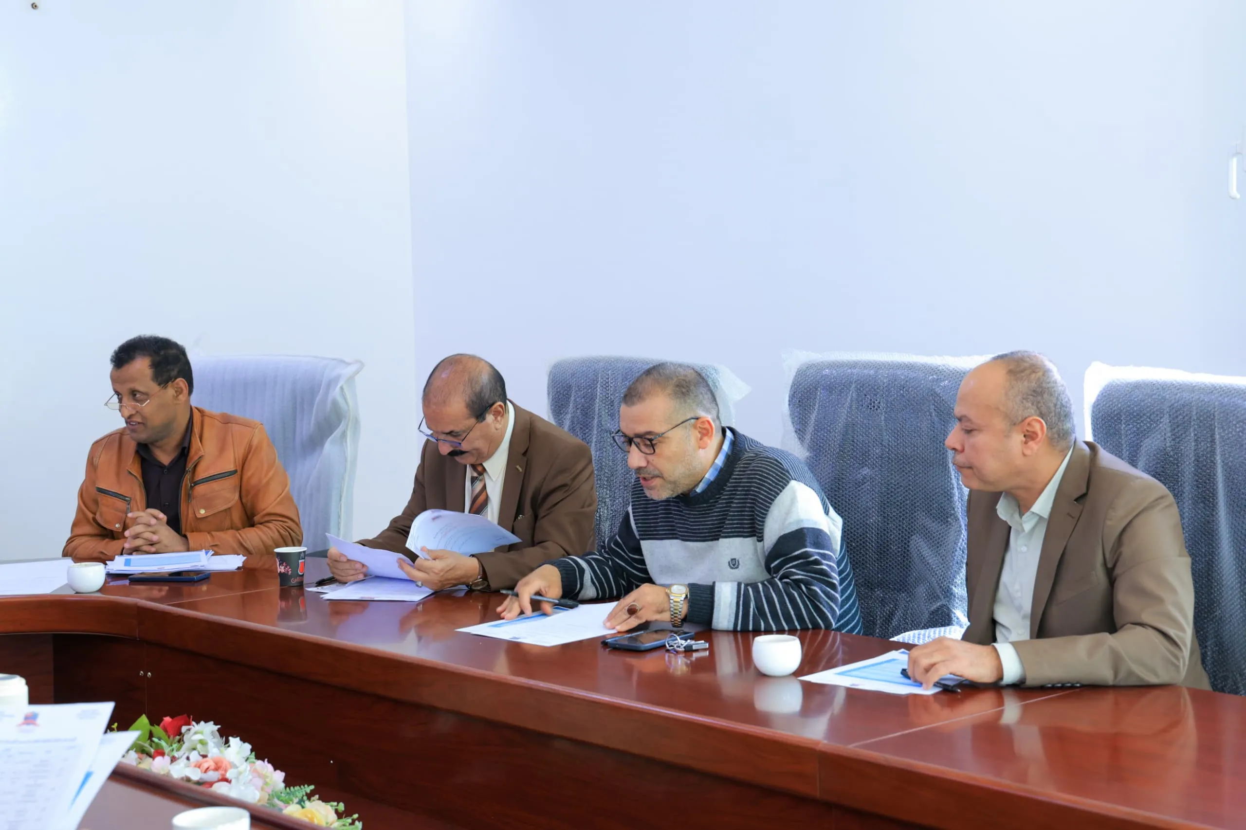 The University Council held its regular meeting, chaired by the University President, to monitor the progress of the educational process and preparations for the final exams.