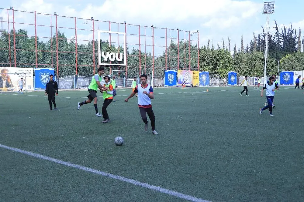 The Ramadan football league between university colleges was launched in a uniquely enthusiastic atmosphere.