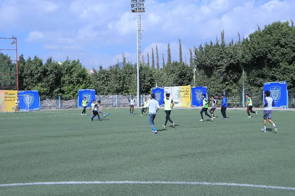 The Ramadan football league between university colleges was launched in a uniquely enthusiastic atmosphere.