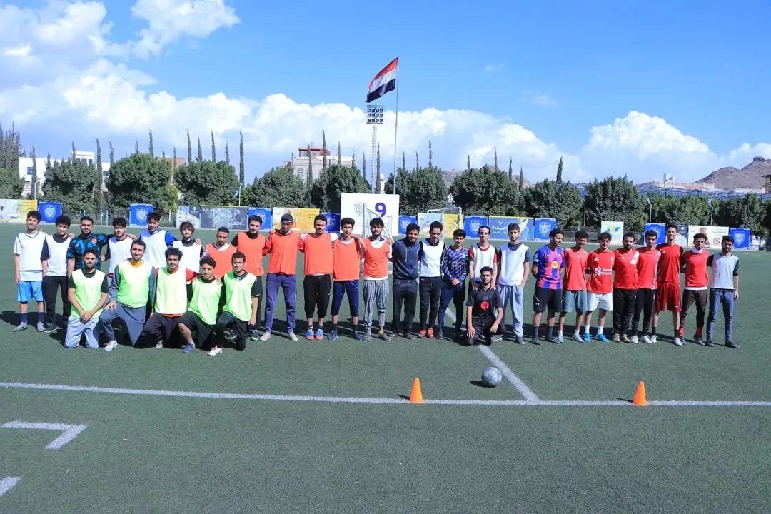 Intense competition on the second day of the Ramadan football league between university colleges