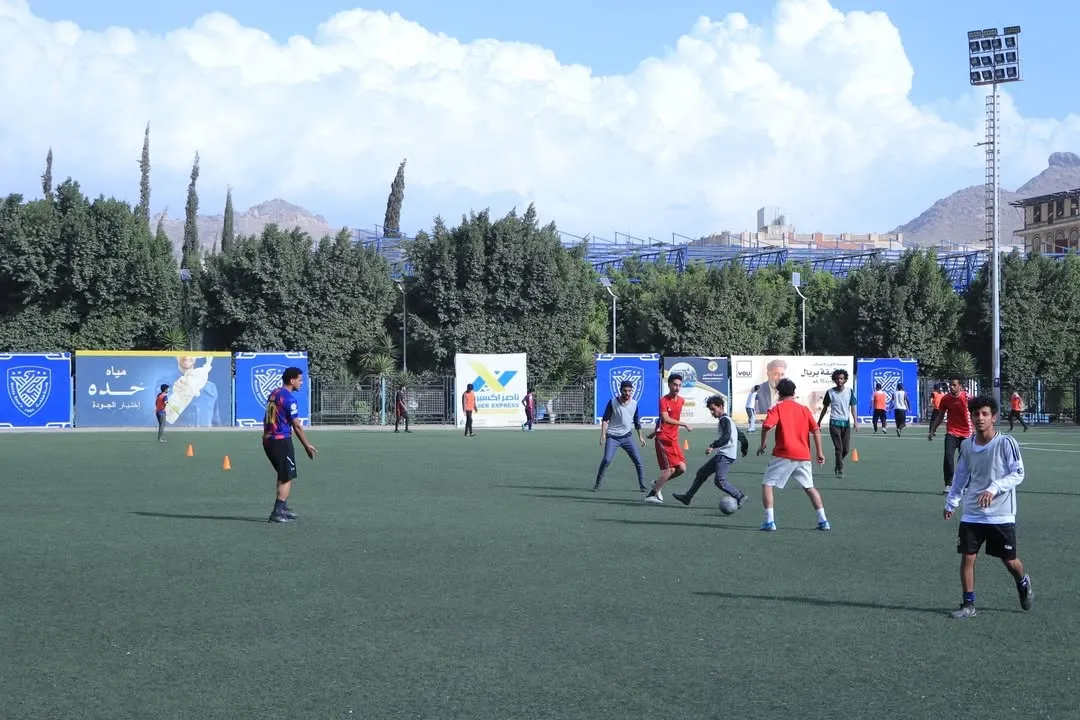 Intense competition on the second day of the Ramadan football league between university colleges
