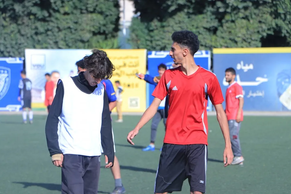 Intense competition in the second leg matches of the Ramadan Football League between university colleges