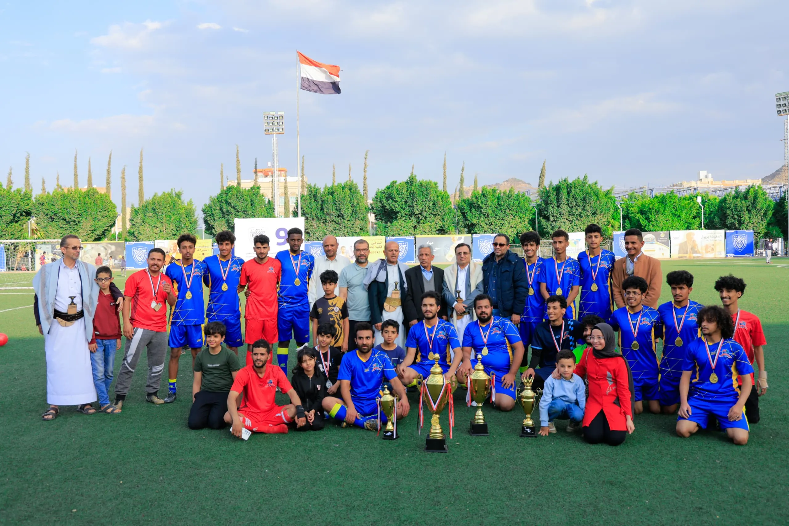 إختتام بطولة الدوري الرمضاني لكرة القدم بين كليات الجامعة بتتويج قسم العلوم المالية والمصرفية بطلاً للبطولة