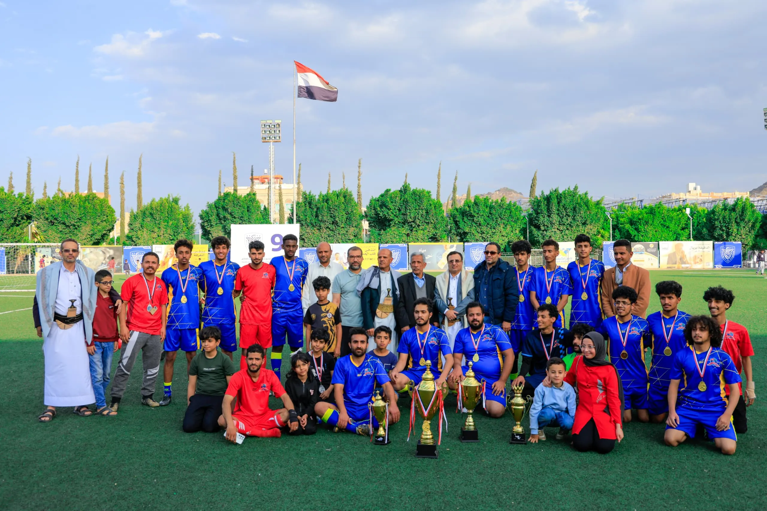 إختتام بطولة الدوري الرمضاني لكرة القدم بين كليات الجامعة بتتويج قسم العلوم المالية والمصرفية بطلاً للبطولة