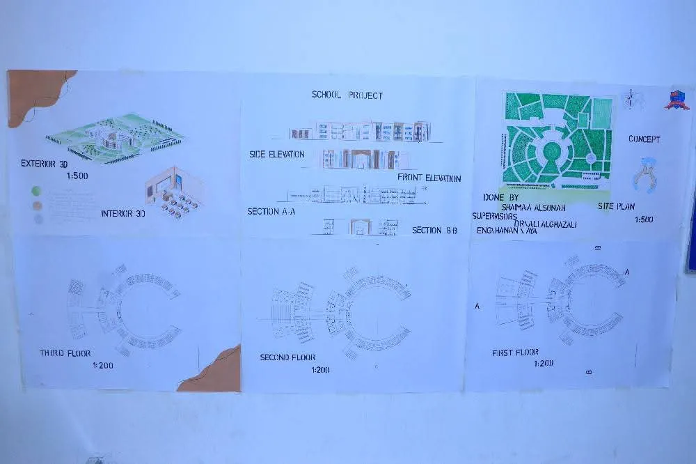 Promising architectural achievements: University architecture students excel in designing a school for gifted students according to international standards and a realistic vision.