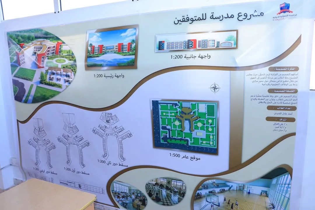 Promising architectural achievements: University architecture students excel in designing a school for gifted students according to international standards and a realistic vision.