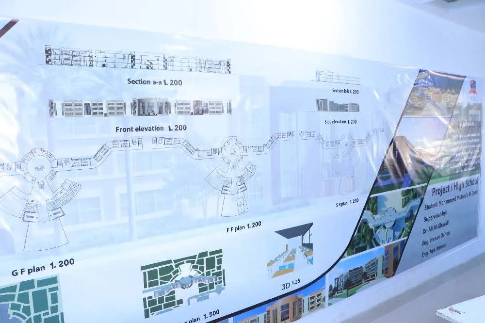 Promising architectural achievements: University architecture students excel in designing a school for gifted students according to international standards and a realistic vision.