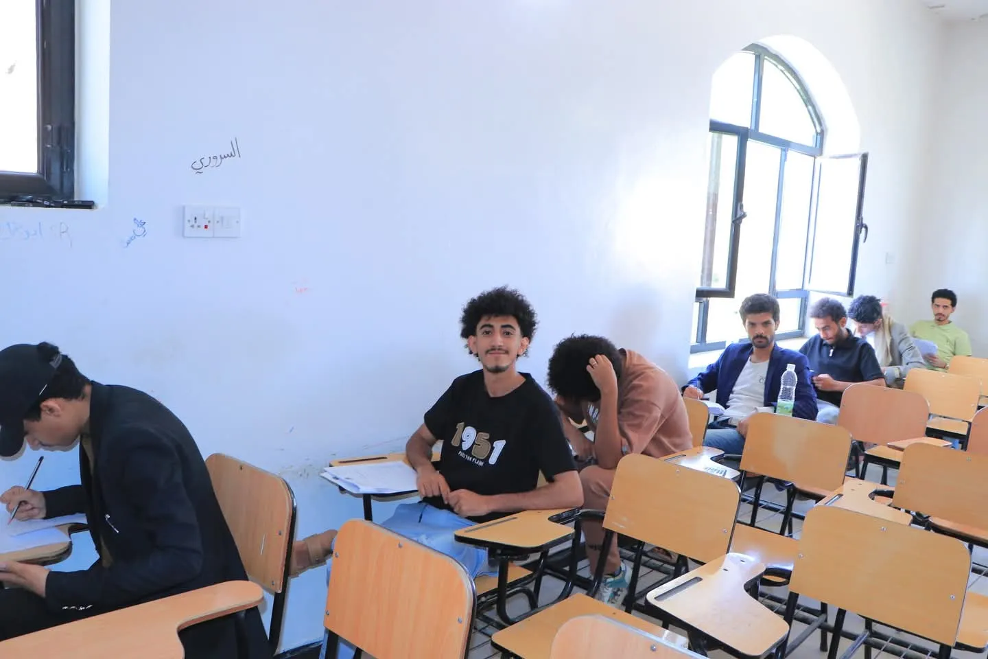 A confident start towards excellence... Final exams for the second semester begin for first-year students at the College of Administrative and Financial Sciences