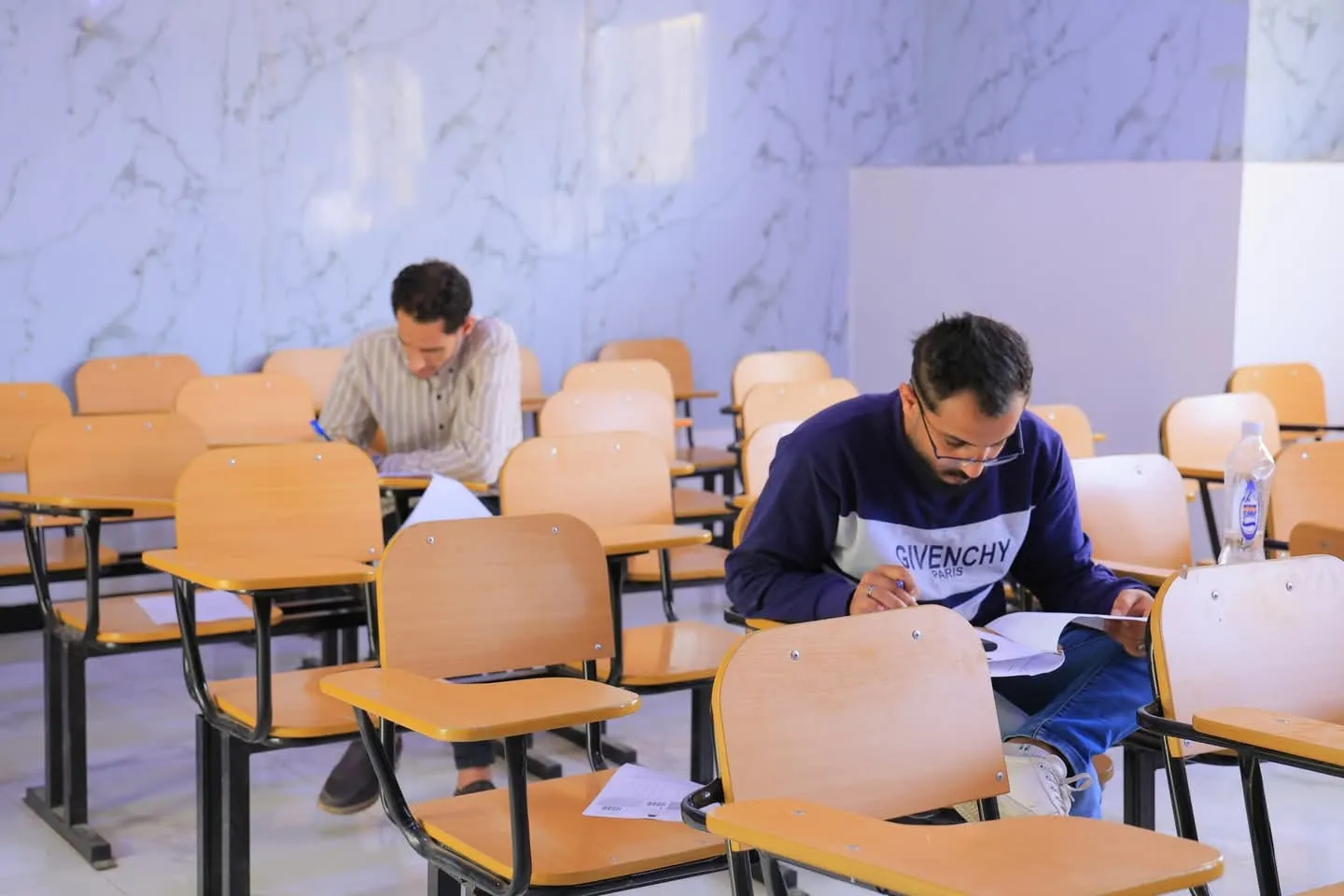 A confident start towards excellence... Final exams for the second semester begin for first-year students at the College of Administrative and Financial Sciences