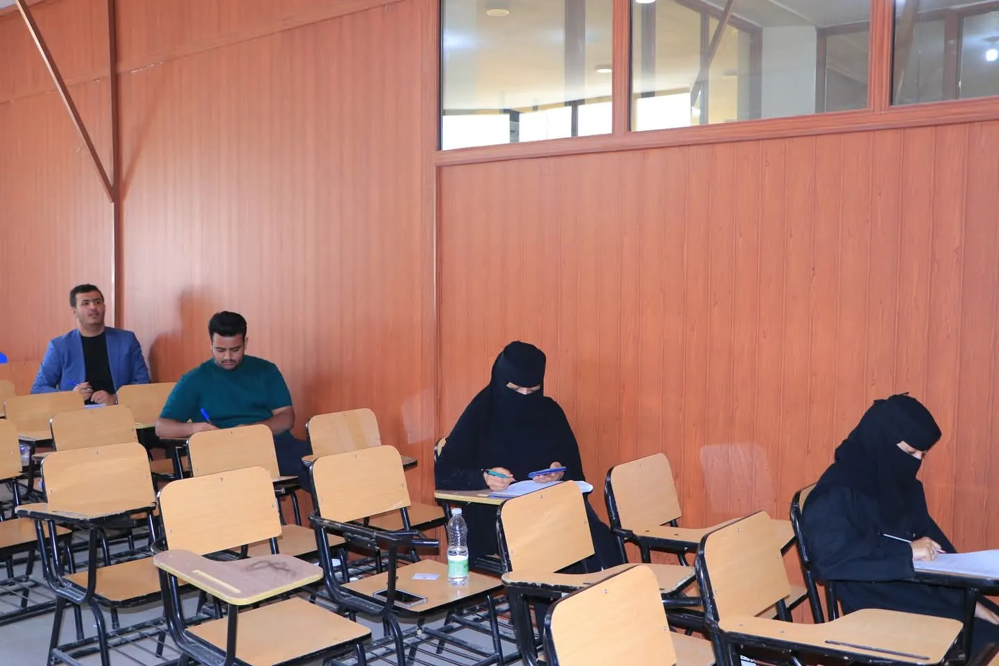 A confident start towards excellence... Final exams for the second semester begin for first-year students at the College of Administrative and Financial Sciences