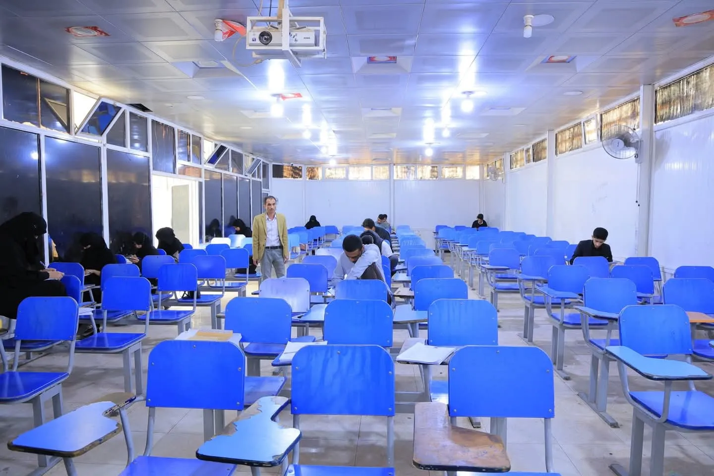 A confident start towards excellence... Final exams for the second semester begin for first-year students at the College of Administrative and Financial Sciences