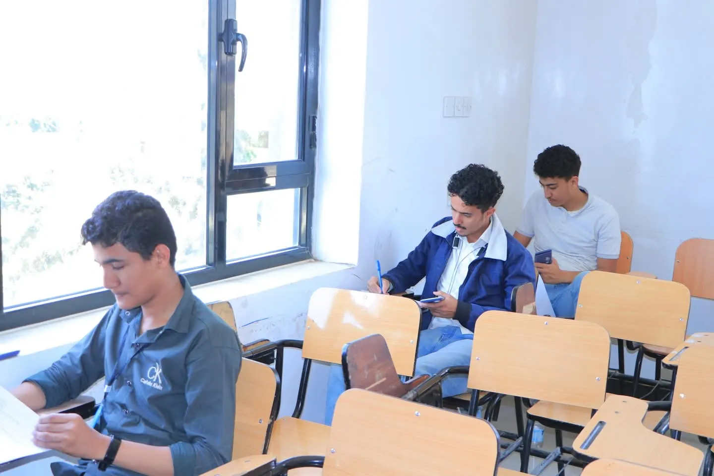 A confident start towards excellence... Final exams for the second semester begin for first-year students at the College of Administrative and Financial Sciences