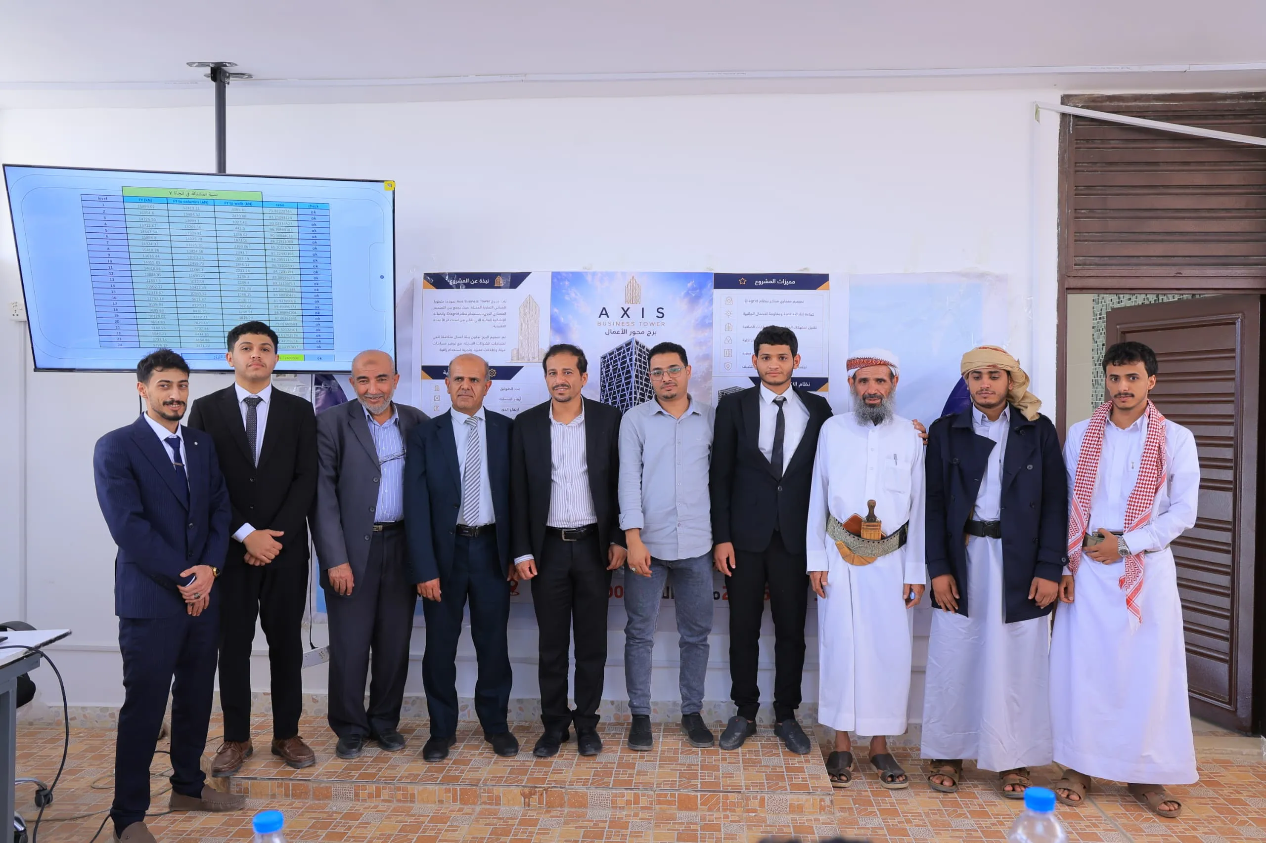 حين تتحول الأفكار إلى معالم حضارية.. طلاب الهندسة المدنية بالجامعة الإماراتية يبتكرون برج الأعمال المستقبلي “AXIS BUSINESS TOWER”