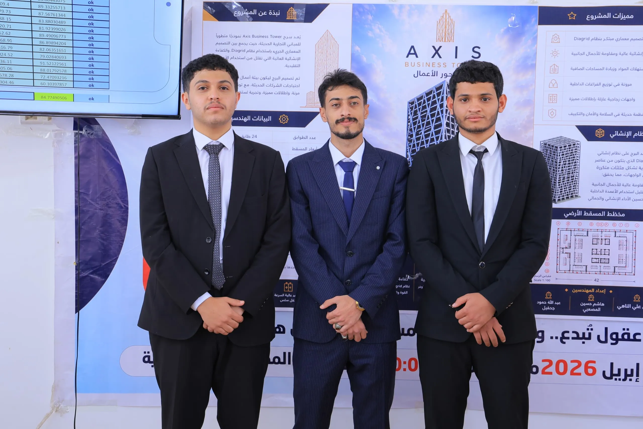 حين تتحول الأفكار إلى معالم حضارية.. طلاب الهندسة المدنية بالجامعة الإماراتية يبتكرون برج الأعمال المستقبلي “AXIS BUSINESS TOWER”