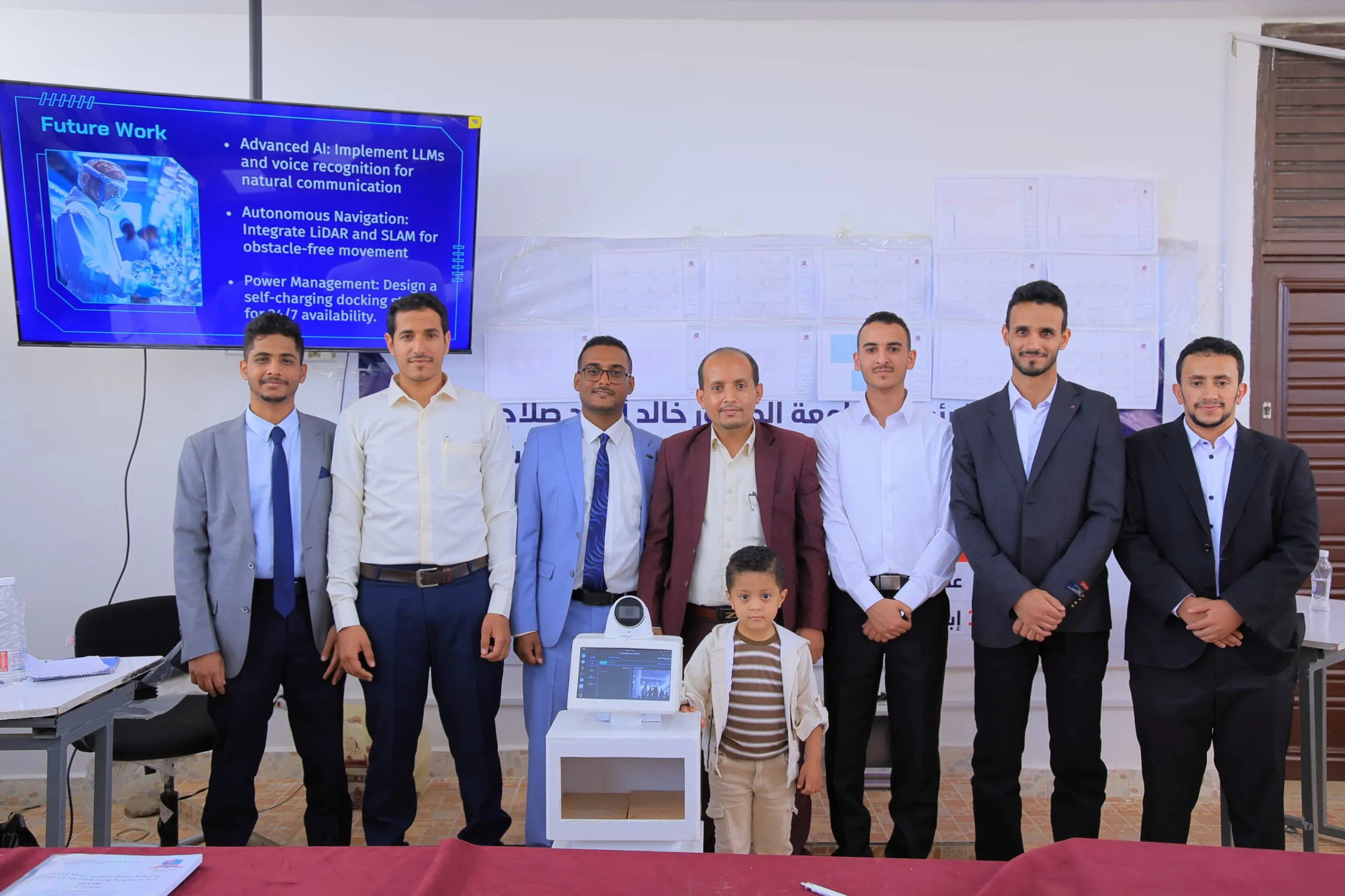 The "Nasr" smart robot: A promising student innovation from the Emirates International University to support nursing in intensive care.