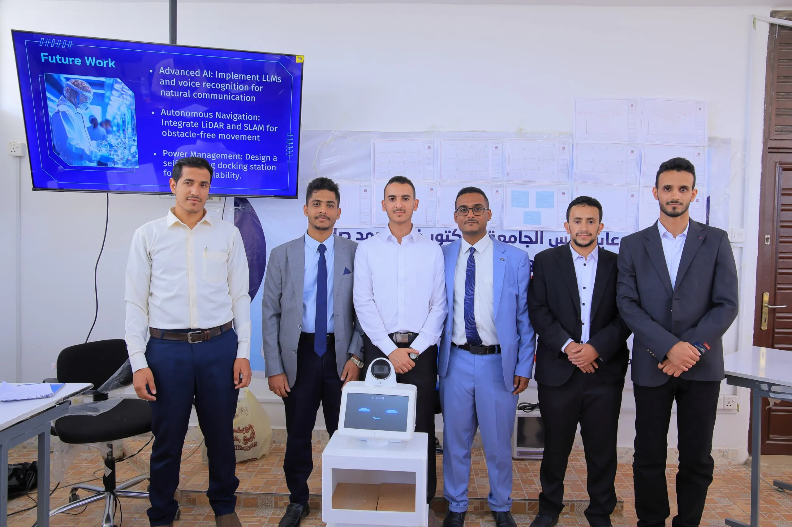 The "Nasr" smart robot: A promising student innovation from the Emirates International University to support nursing in intensive care.