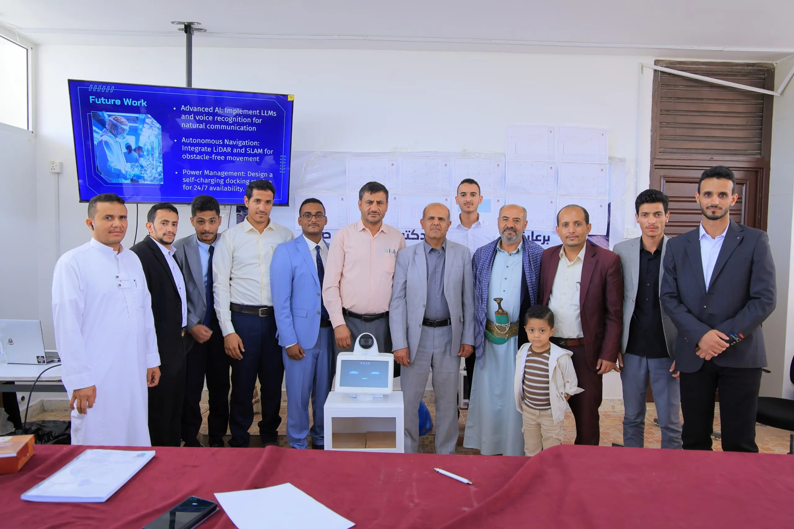 The "Nasr" smart robot: A promising student innovation from the Emirates International University to support nursing in intensive care.