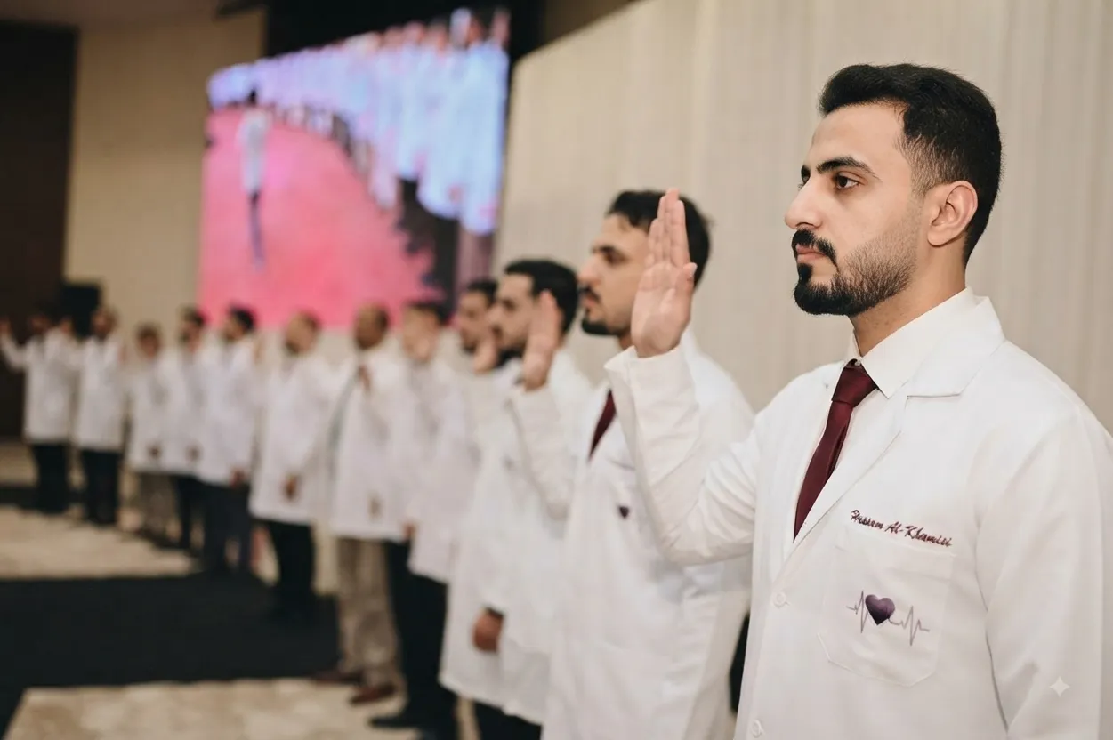 مقتطفات من حفل تخرج الدفعة السابعة من طلاب قسم الطب البشري (دفعة نبض )