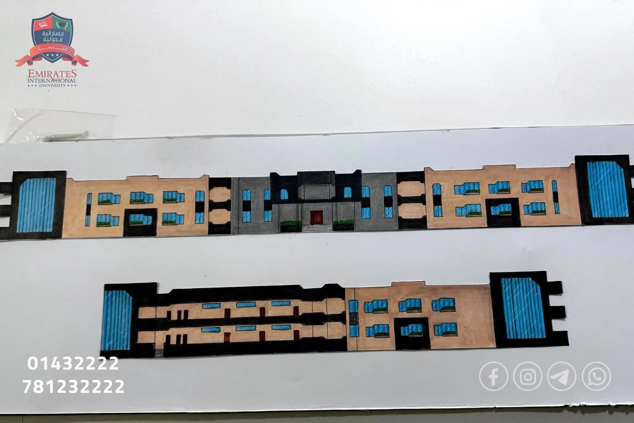 طلبة الهندسة المعمارية مستوى ثاني يعرضون رؤاهم الإبداعية في مشاريع مقرر "تصميم معماري 2"