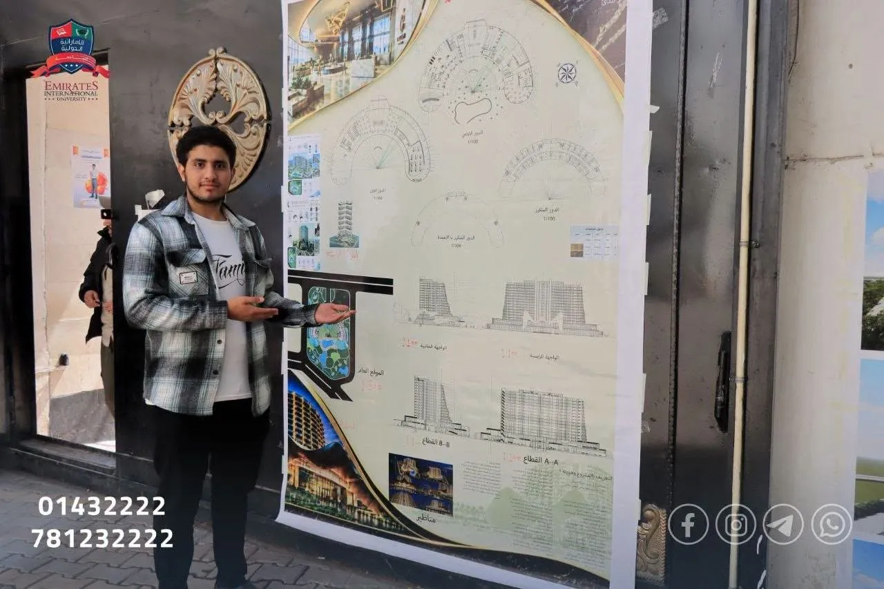 طلبة الهندسة المعمارية مستوى ثالث يعرضون رؤاهم الإبداعية في مشاريع مقرر "تصميم معماري"