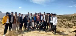زيارة علمية لطلاب قسم هندسة النفط والغاز إلى شبام كوكبان وعدد من المناطق لغرض التعرف على جيولوجيا اليمن