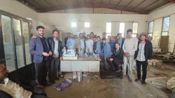 إستمرار البرنامج التدريبي لطلبة قسم الهندسة المدنية المستوى الثاني في المختبر المركزي التابع لوزارة الأشغال العامة 