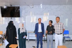 تدشين الإمتحانات النهائية للفصل الدراسي الثاني لطلبة المستوى الأول بكلية طب الأسنان