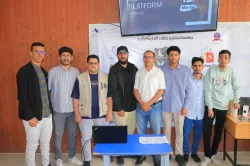 The Department of International Business Administration E at the College of Administrative and Financial Sciences discusses entrepreneurial projects for fourth-year students.