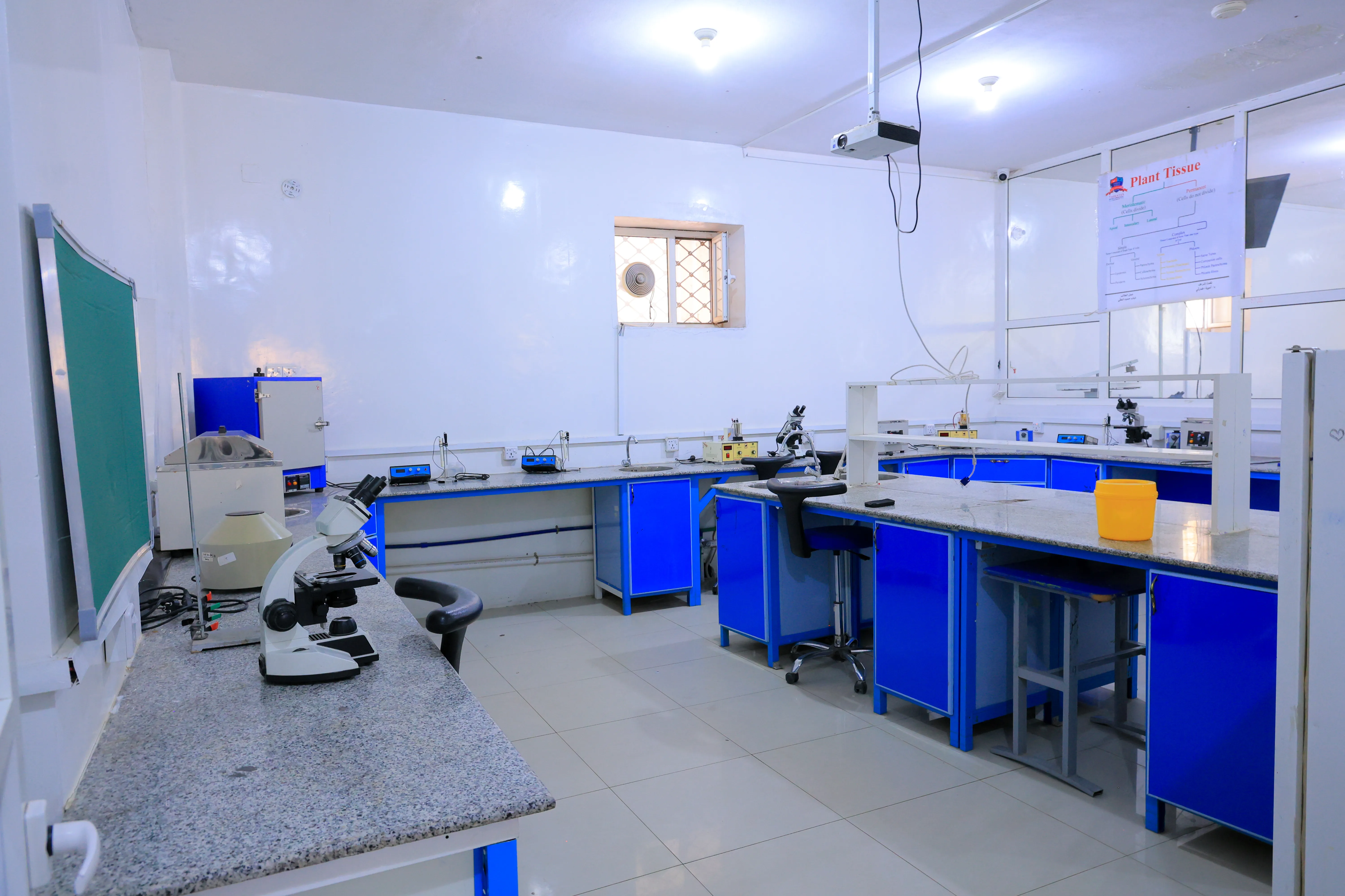 مبنى كلية الطب والعلوم الصحية وكلية العلوم الإدارية والمالية